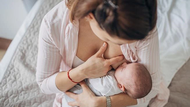 Mom breastfeeding