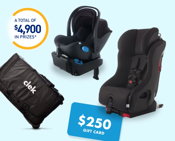 Carseats and A total of $4,900 in prizes 