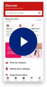 Phone screen displaying Target app