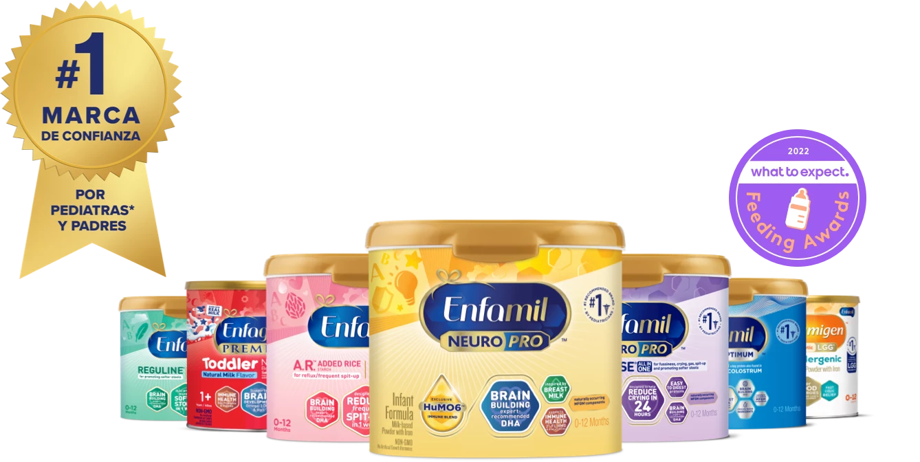 Productos Enfamil y #1 Marca de Confianza por Pediatras y Padres