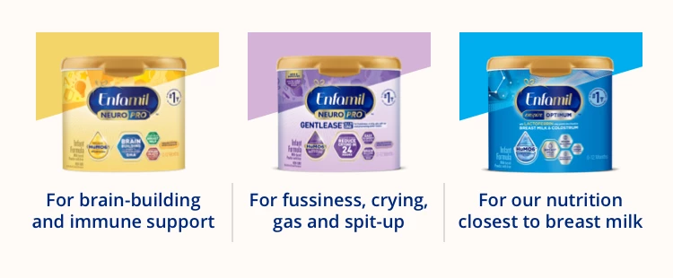 Switching from enfamil infant to gentlease fashion