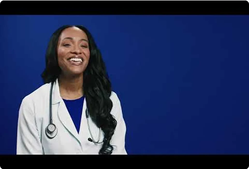 Doctor answering questions