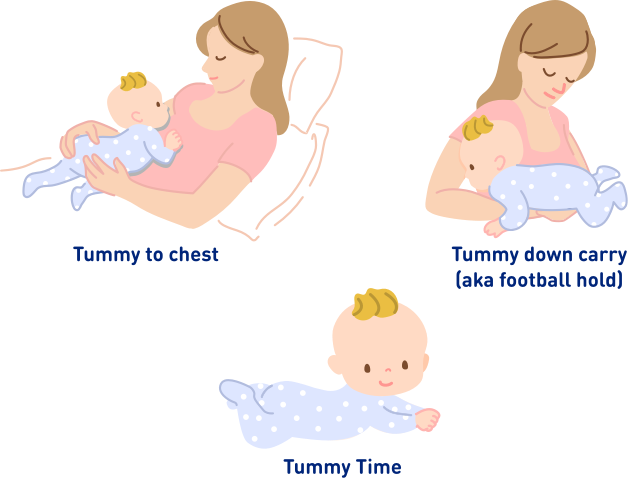 Tummy time positions
